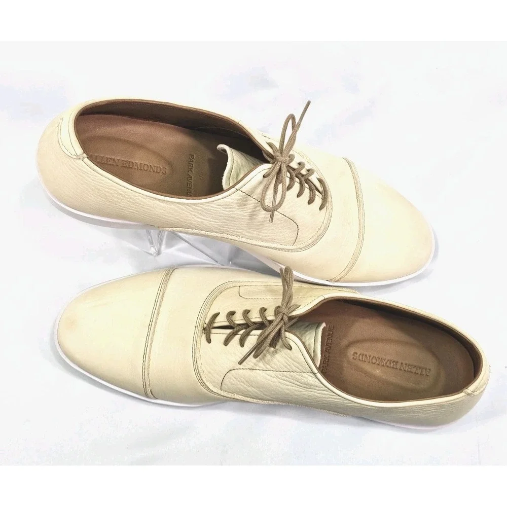 Allen Edmonds Park Avenue Cap-toe Oxford Dress Sneaker Size 12D Leather